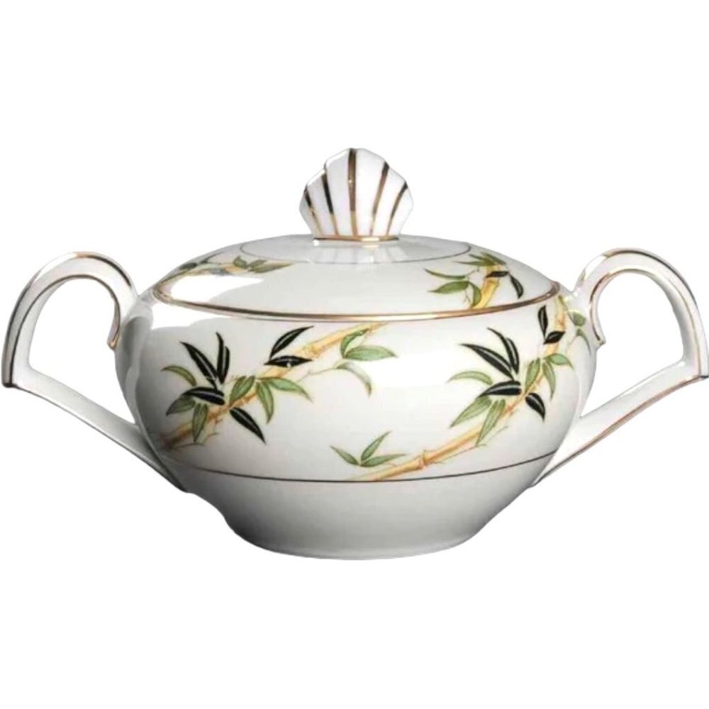 Kent Bali Hai MCM Bamboo Sugar Bowl &Lid